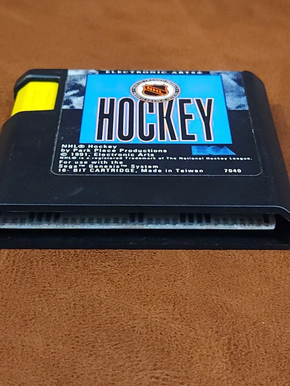 Vintage EA Sports NHL Hockey Game Cartridge for Sega Genesis Console 1991 Gaming